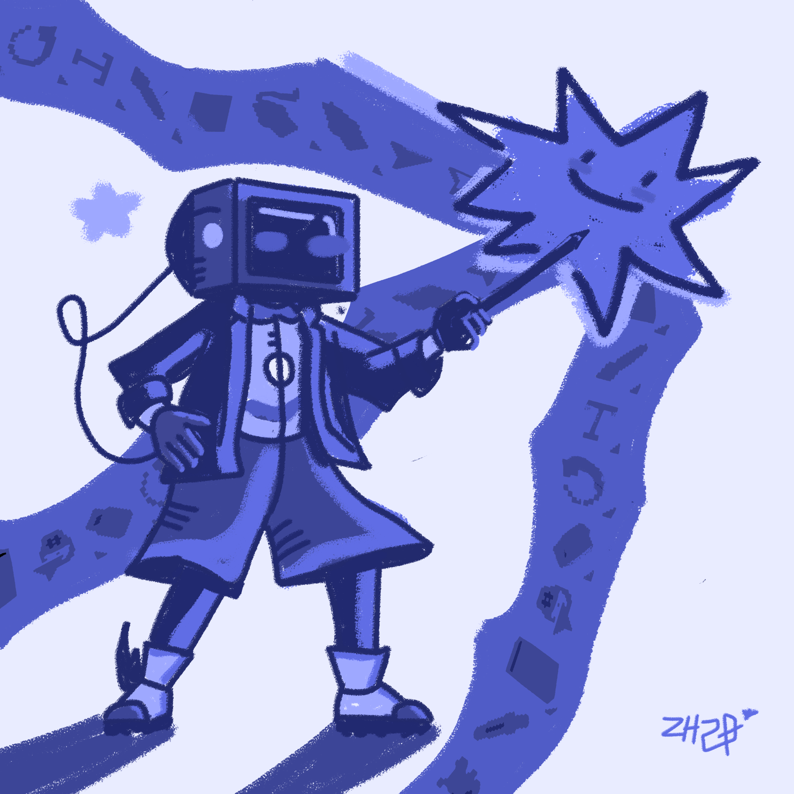 blue